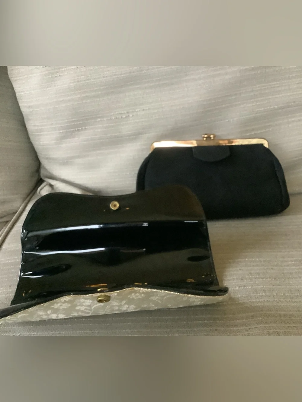 Vintage 3 in 1 Evening Clutch with Gold Frame